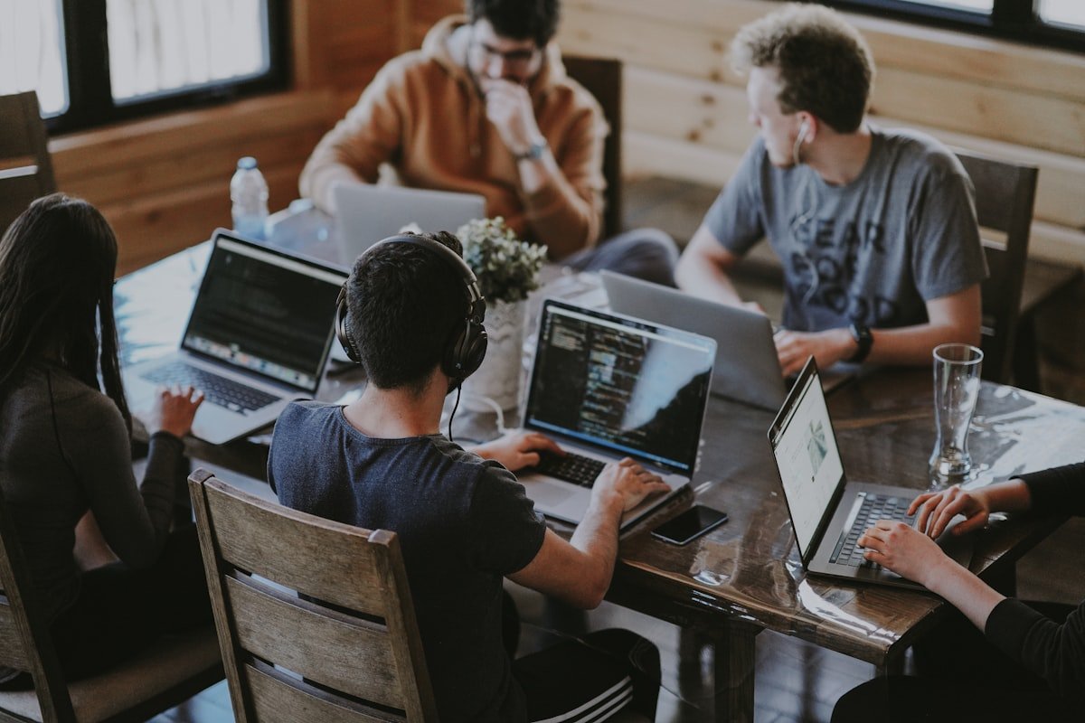 The SolvexIT team working together in the office